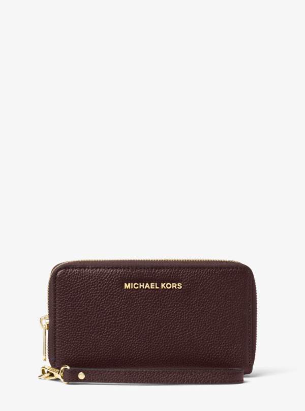 Damske Penazenky Michael Kors Large Leather Smartphone Wristlet Bordove - Doplnky Michael Kors Slevy | QFPLE-7960